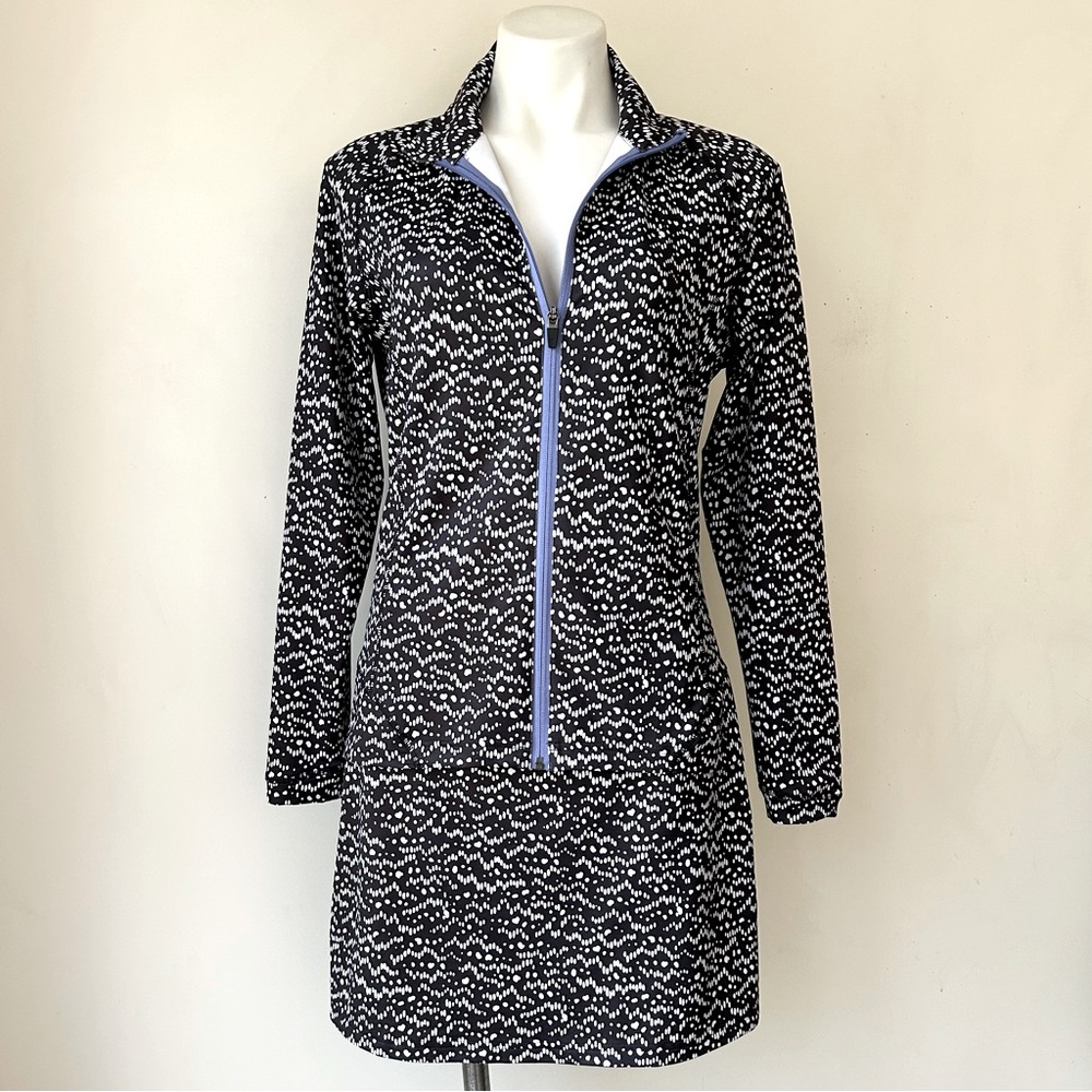 Peter Millar Golf E4 Performance Zip Front Jacket & Athletic Skort 2 Pc Set M/L